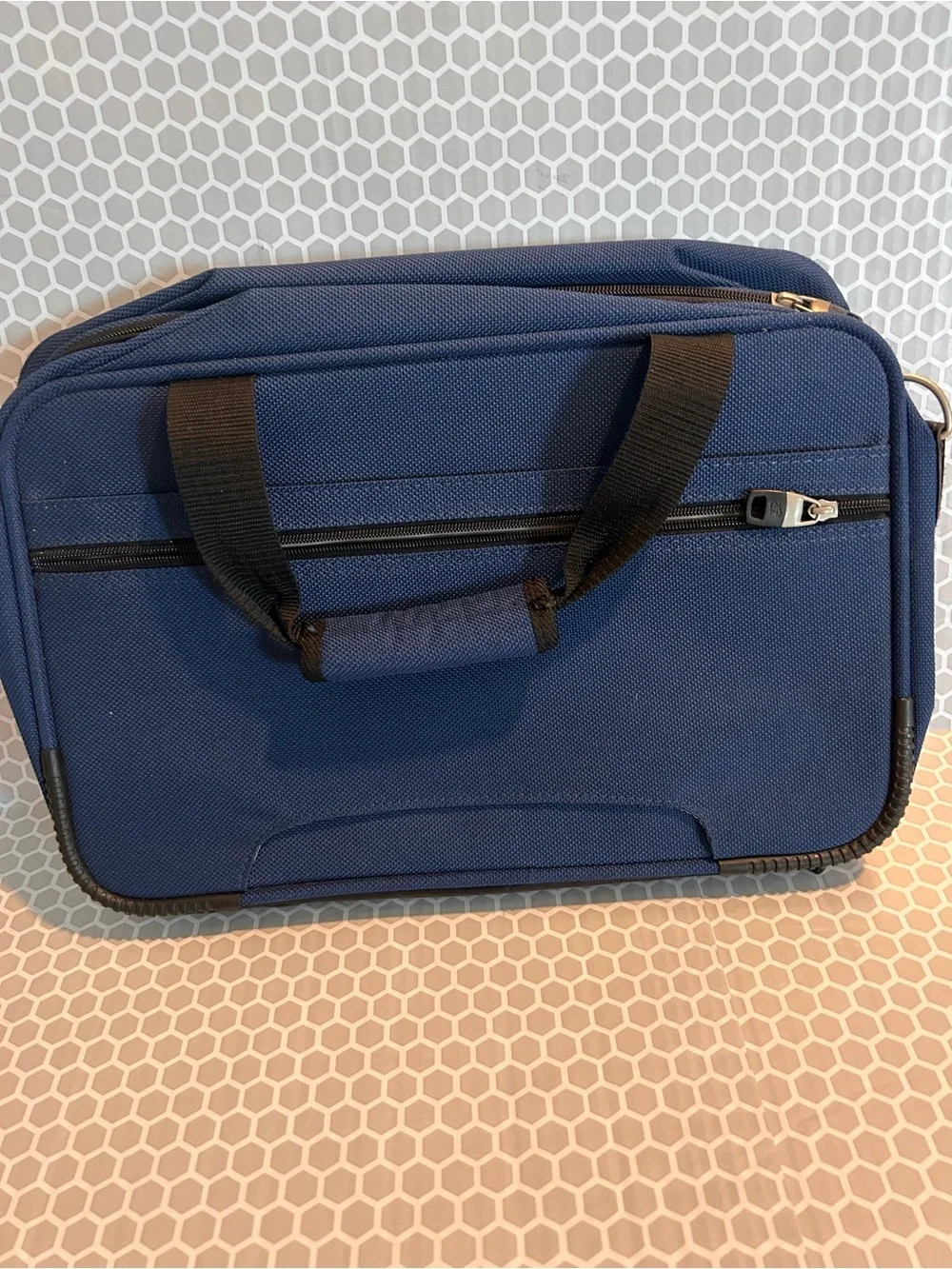 American Tourister Navy Blue Travel Carry-On Vintage Tote